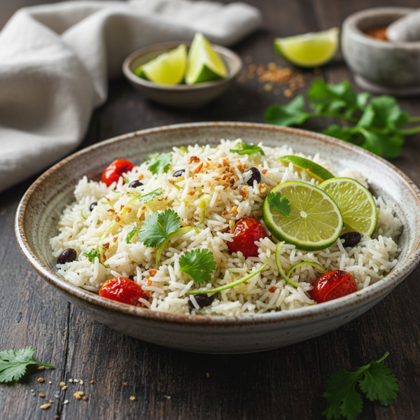 Cilantro-Lime Garlic Rice Medley recipe