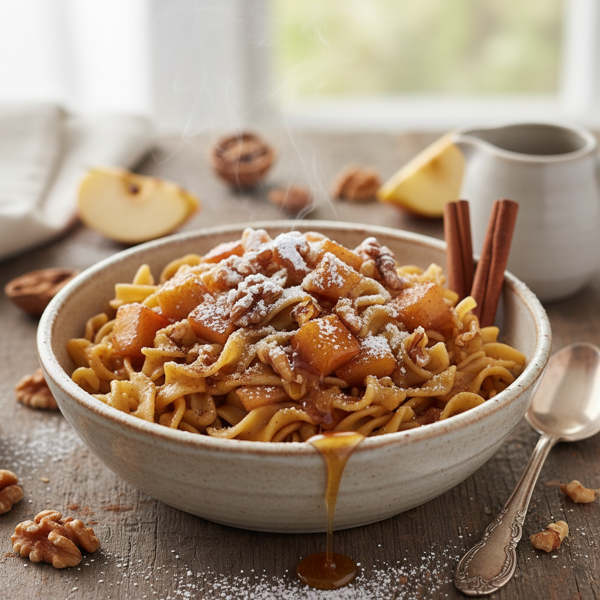 Cinnamon-Apple Walnut Noodle Delight recipe