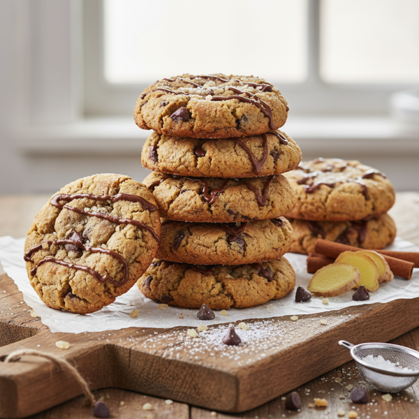 Cinnamon-Ginger Chocolate Chip Dream Cookies recipe