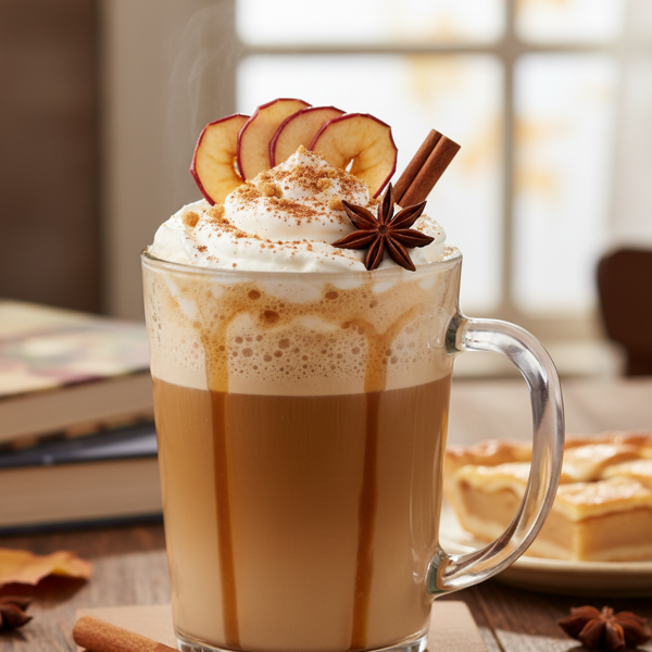 Cinnamon-Infused Apple Pie Latte recipe