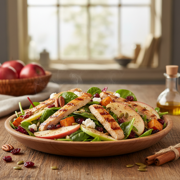 Cinnamon-Infused Apple & Chicken Harvest Salad recipe