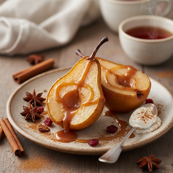 Cinnamon-Infused Baked Pears recipe