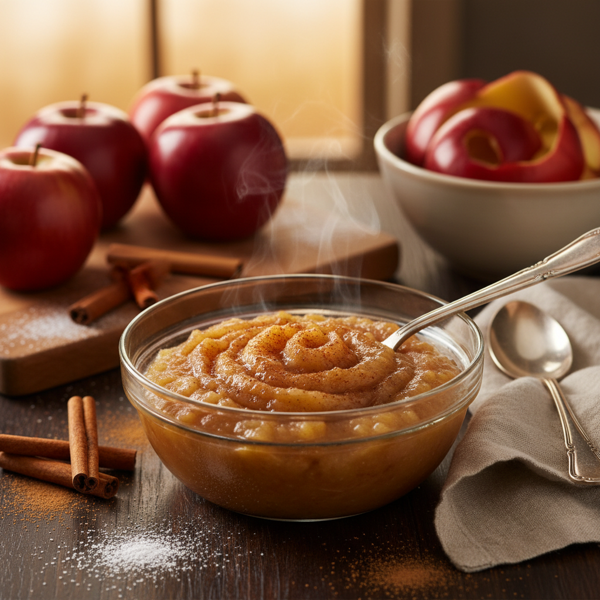 Cinnamon-Infused Easy Homemade Applesauce recipe