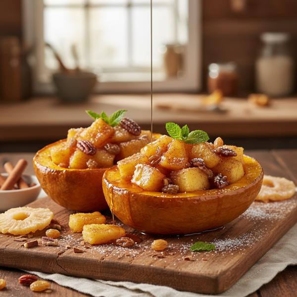 Cinnamon-Pineapple Delight Acorn Squash recipe
