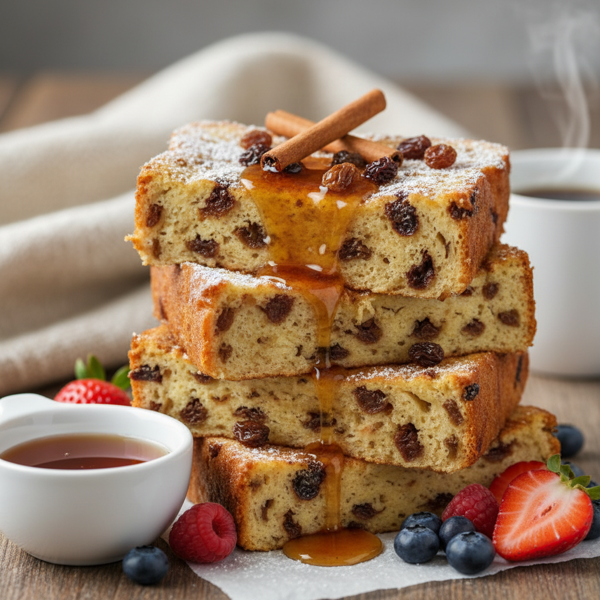 Cinnamon-Raisin Bread Pudding French Toast recipe