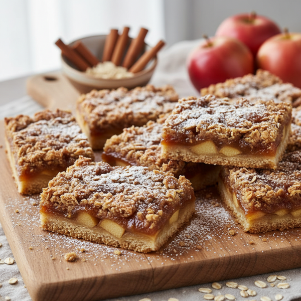 Cinnamon-Spiced Apple Butter Breakfast Bars recipe