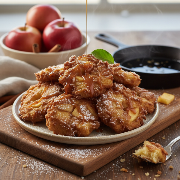 Cinnamon-Spiced Apple Fritters recipe