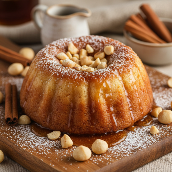 Cinnamon-Spiced Maple Macadamia Delight recipe