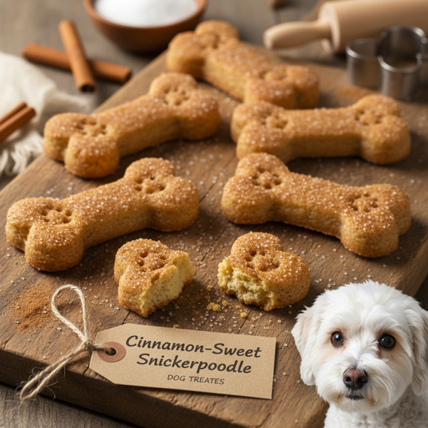 Cinnamon-Sweet Snickerpoodle Dog Treats recipe