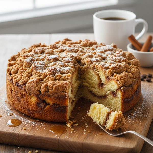 Cinnamon-Swirled Crumb Coffee Cake recipe