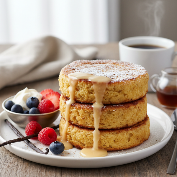 Cinnamon-vanilla English Muffin French Toast Delight recipe