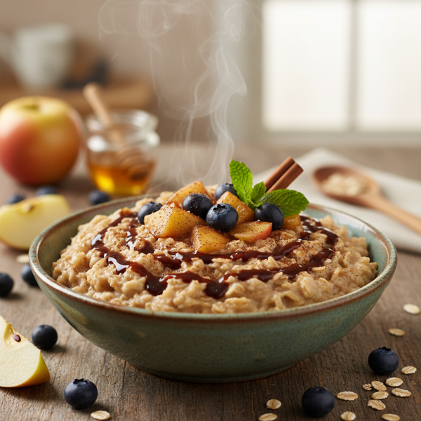 Cinnamon Apple Blueberry Oatmeal Delight recipe