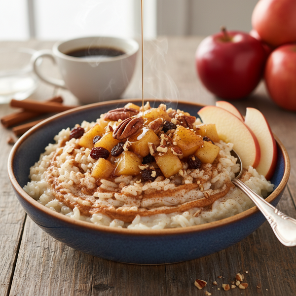 Cinnamon Apple Breakfast Rice Bowl recipe