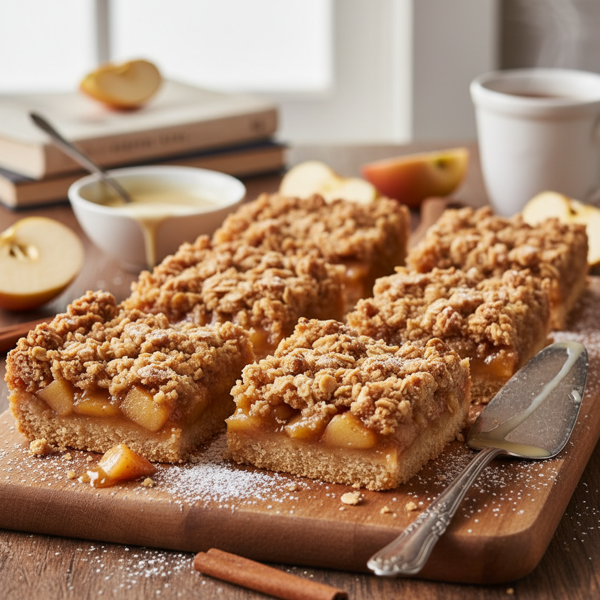 Cinnamon Apple Crumble Bars recipe