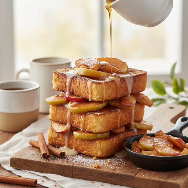 Cinnamon Apple French Toast Stacks recipe