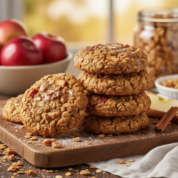 Cinnamon Apple Granola Delight Cookies recipe