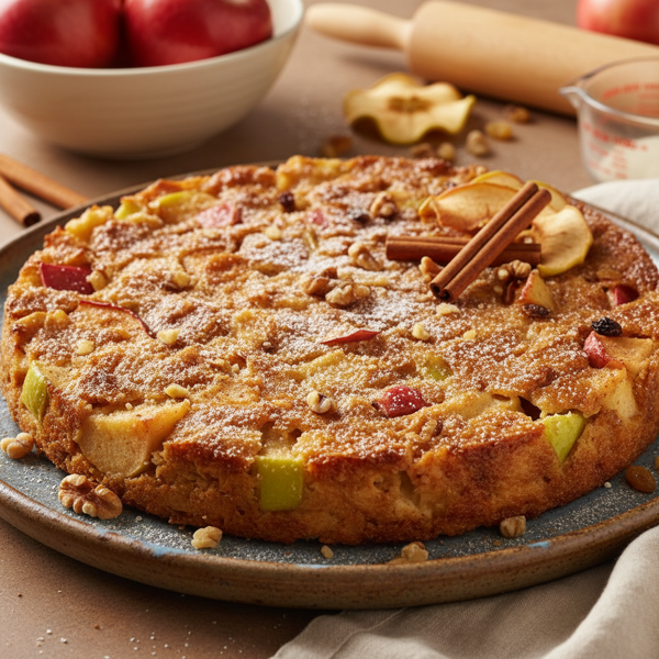 Cinnamon Apple Matzo Kugel recipe