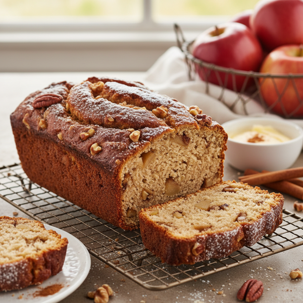 Cinnamon Apple Nut Bread recipe