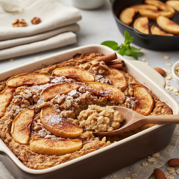 Cinnamon Apple Oatmeal Bake recipe