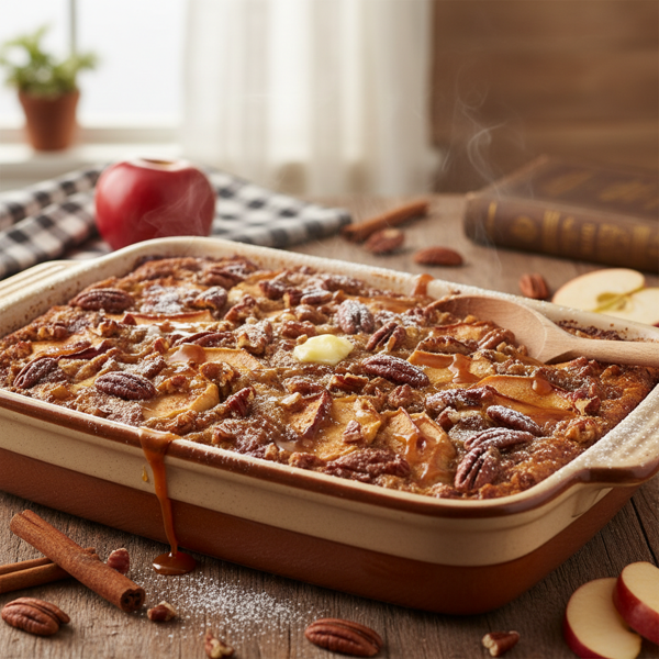 Cinnamon Apple Pecan Delight Casserole recipe