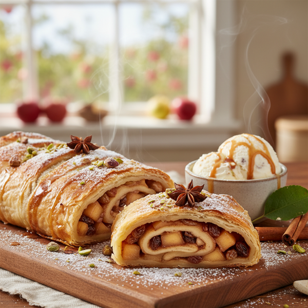 Cinnamon Apple Phyllo Strudel Delight recipe