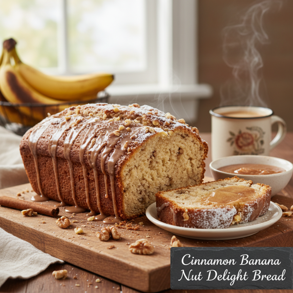 Cinnamon Banana Nut Delight Bread recipe