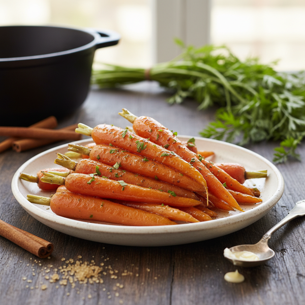 Cinnamon Butter Glazed Carrots recipe