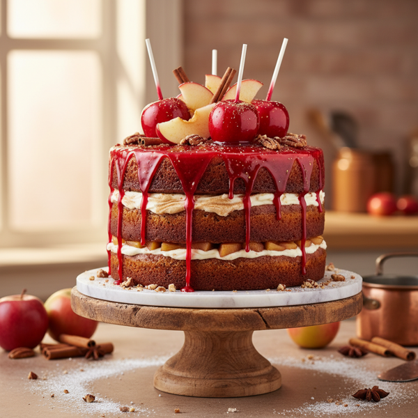 Cinnamon Candy Apple Delight Cake recipe