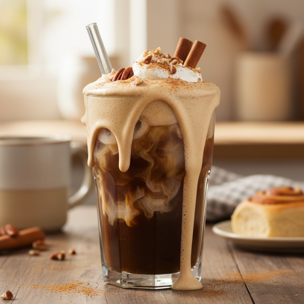 Cinnamon Cream Iced Coffee Delight recipe