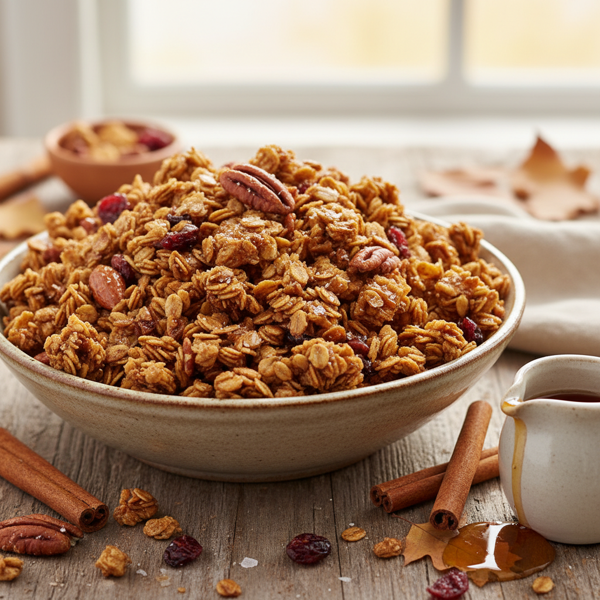 Cinnamon Maple Crunch Granola recipe