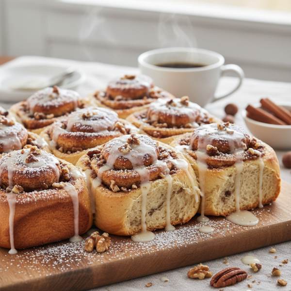 Cinnamon Nut Breakfast Rolls recipe