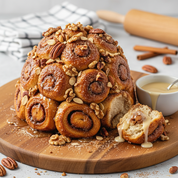 Cinnamon Nutty Monkey Bread recipe