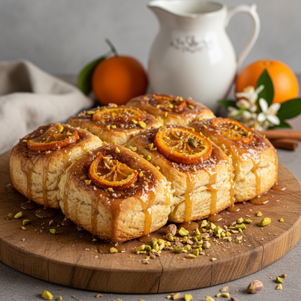 Cinnamon Orange Blossom Upside-Down Biscuits recipe