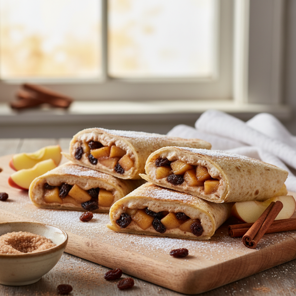 Cinnamon Raisin Apple Tortilla Wraps recipe