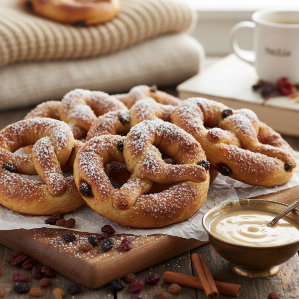 Cinnamon Raisin Twisted Pretzels recipe