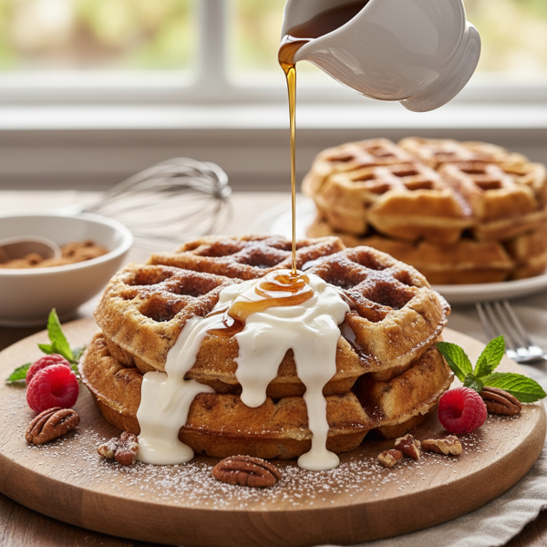 Cinnamon Roll Waffle Delight recipe