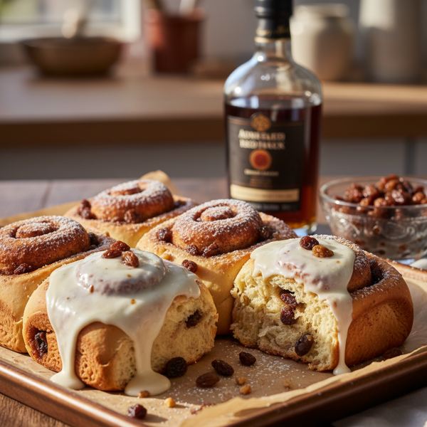 Cinnamon Rum Raisin Sweet Rolls recipe