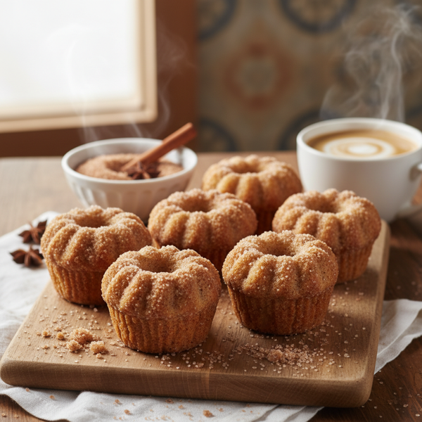 Cinnamon Sugar Baked Donut Muffins recipe