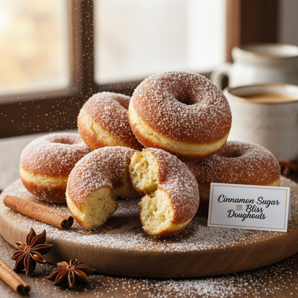 Cinnamon Sugar Bliss Doughnuts recipe