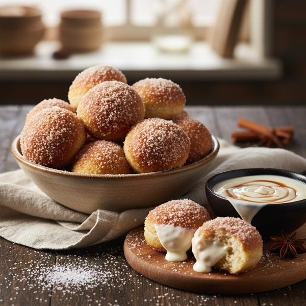Cinnamon Sugar Dipping Dough Balls recipe