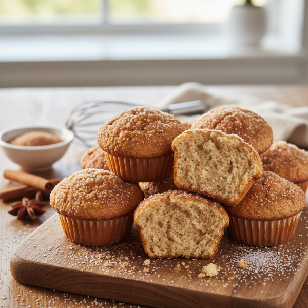 Cinnamon Sugar Doughnut Muffins recipe