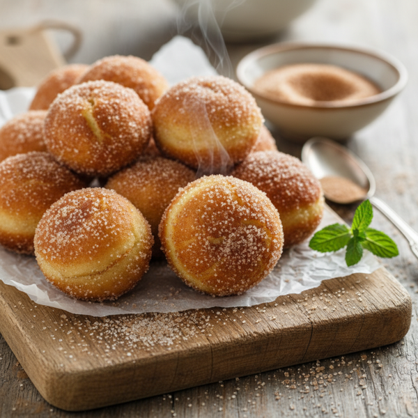 Cinnamon Sugar Drop Doughnuts recipe