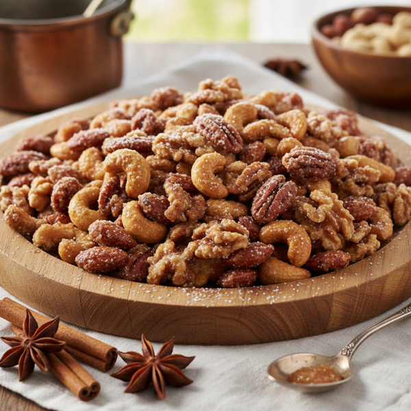 Cinnamon Sugar Glazed Nut Medley recipe