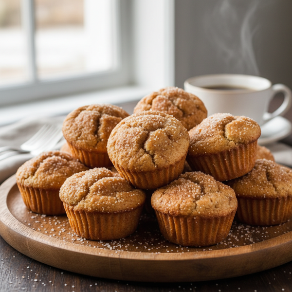Cinnamon Sugar Mini Donut Muffins recipe