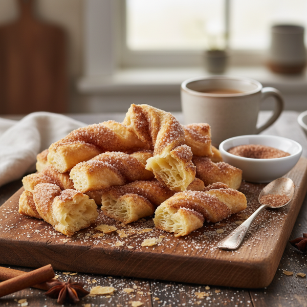 Cinnamon Sugar Puff Pastry Bites recipe