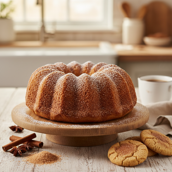 Cinnamon Sugar Snickerdoodle Bundt Cake recipe