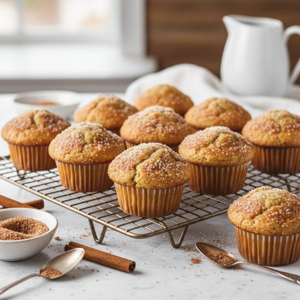 Cinnamon Sugar Snickerdoodle Muffins recipe