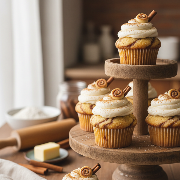 Cinnamon Swirl Delight Cupcakes recipe