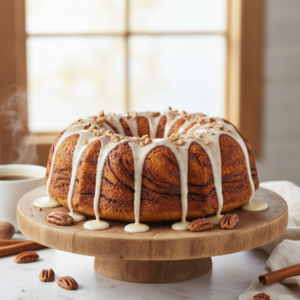 Cinnamon Swirl Nut Bundt Cake recipe