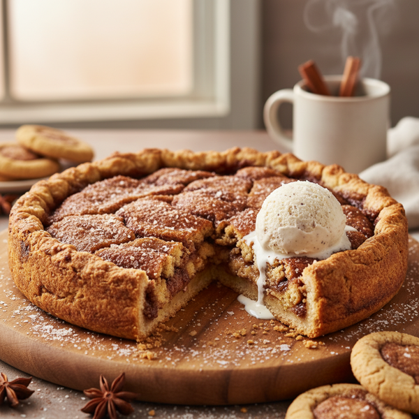 Cinnamon Swirl Snickerdoodle Pie recipe
